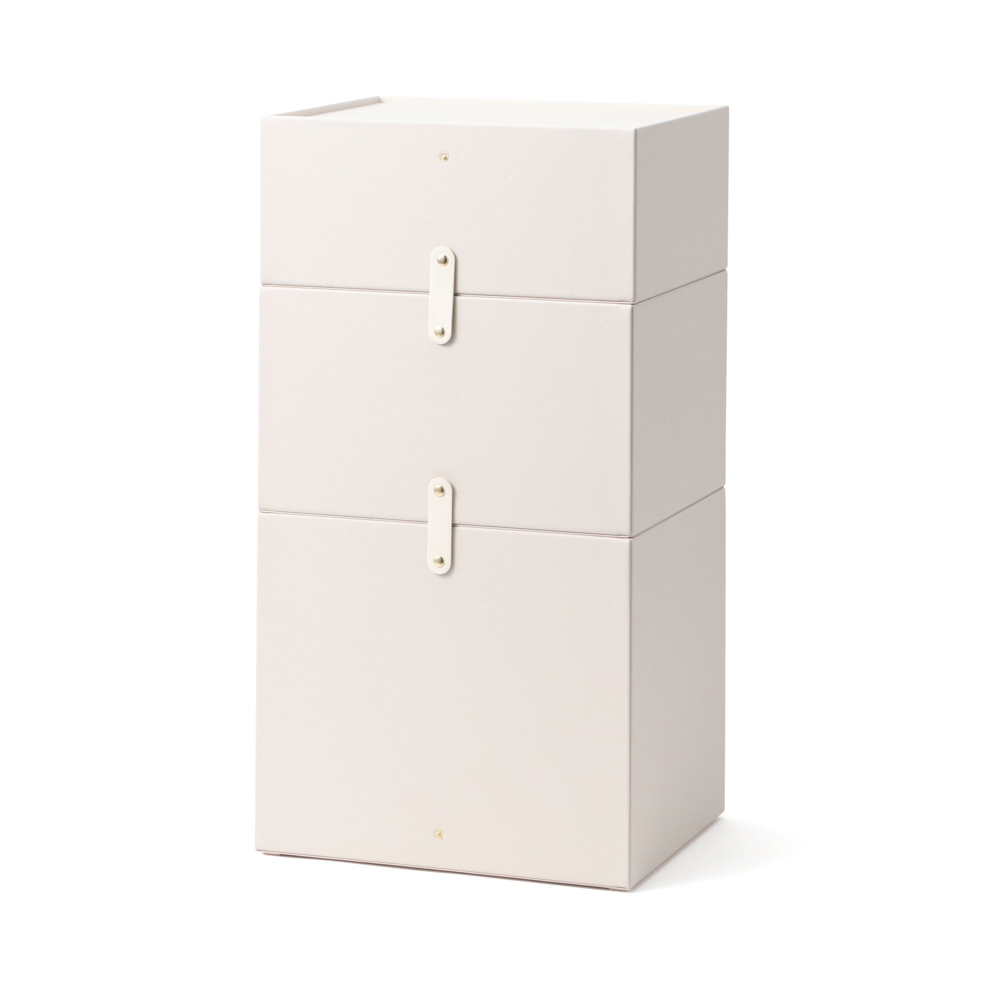 Embossed Stacking Drawer Medium Ivory