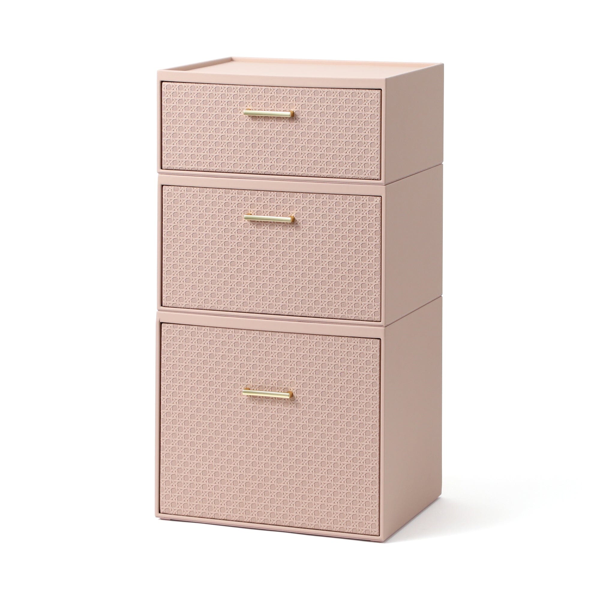 Embossed Stacking Drawer Small Pink