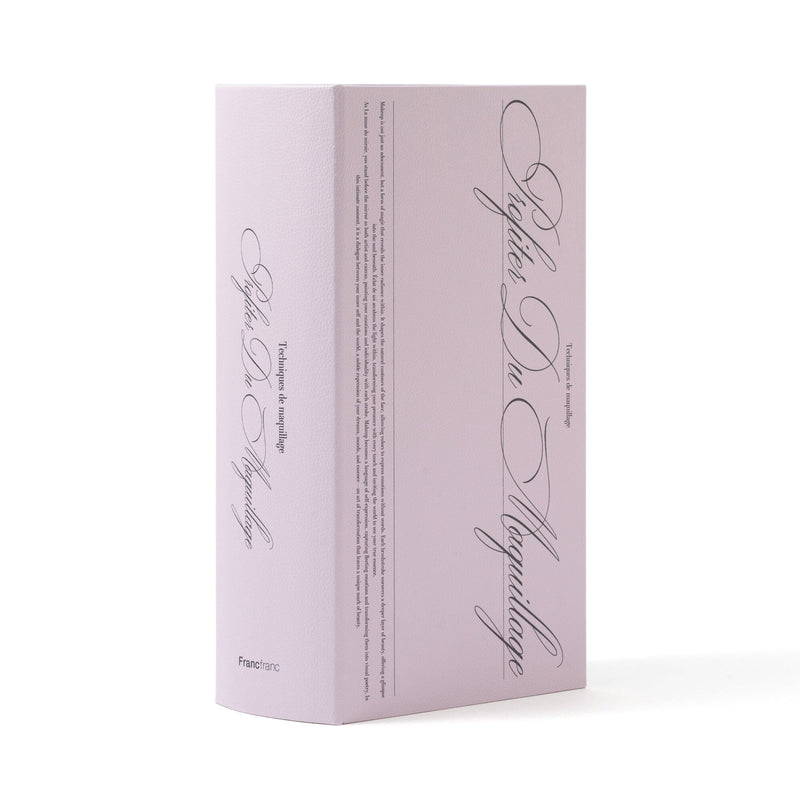 Book Tissue Box Typography Light Pink