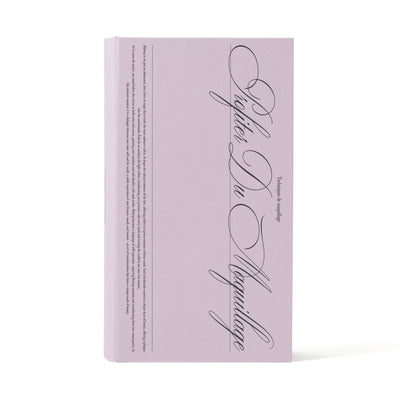 Book Tissue Box Typography Light Pink