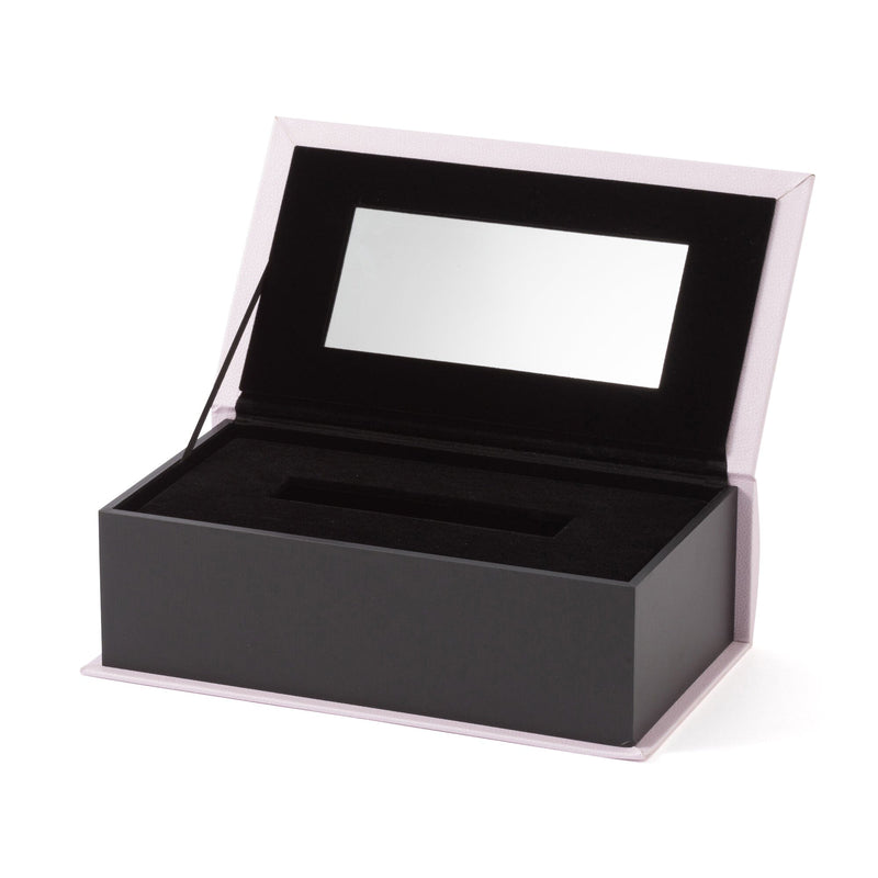 Book Tissue Box Typography Light Pink