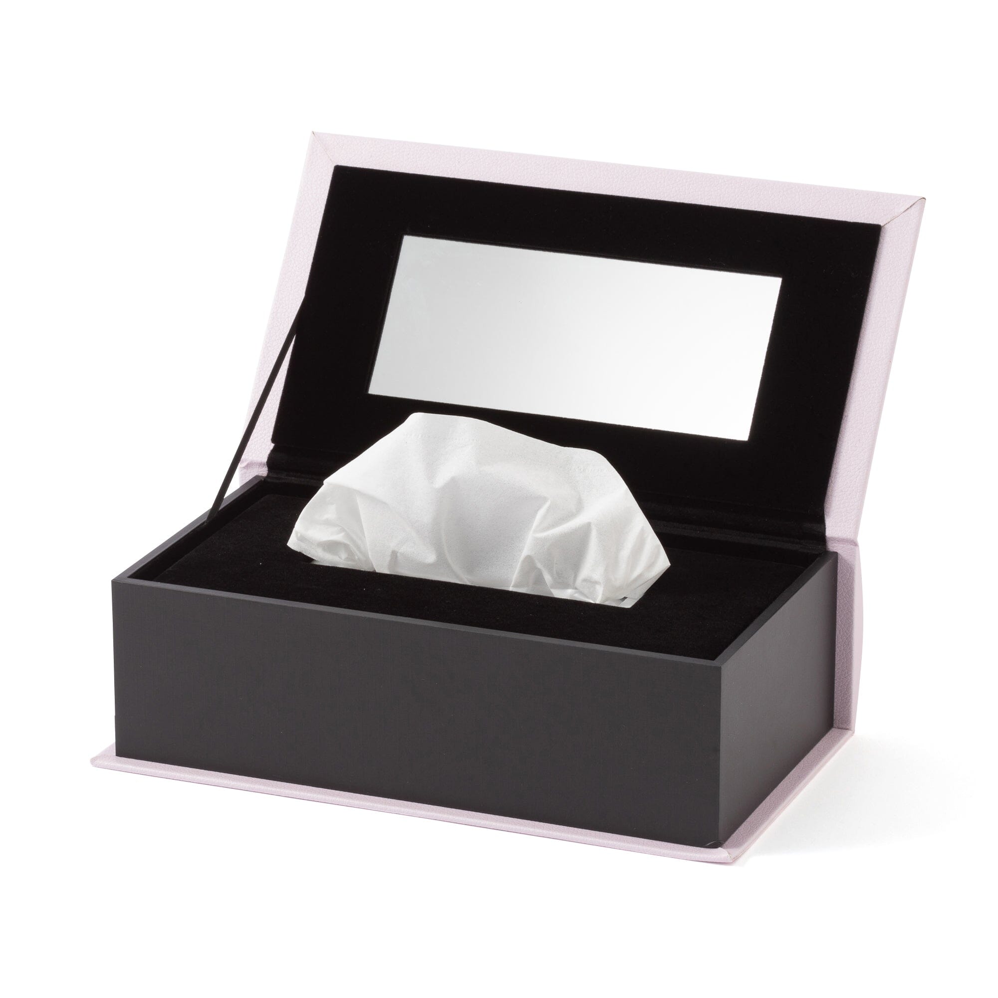 Book Tissue Box Typography Light Pink