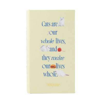 Book Tissue Box Cat Light Yellow