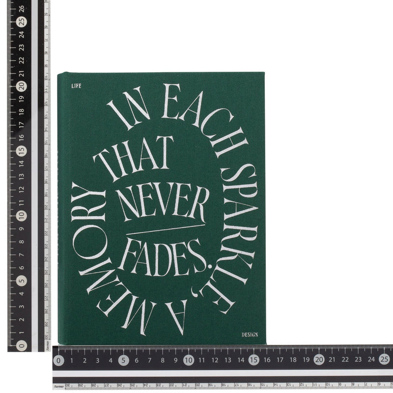 Book Box Typography Small Green