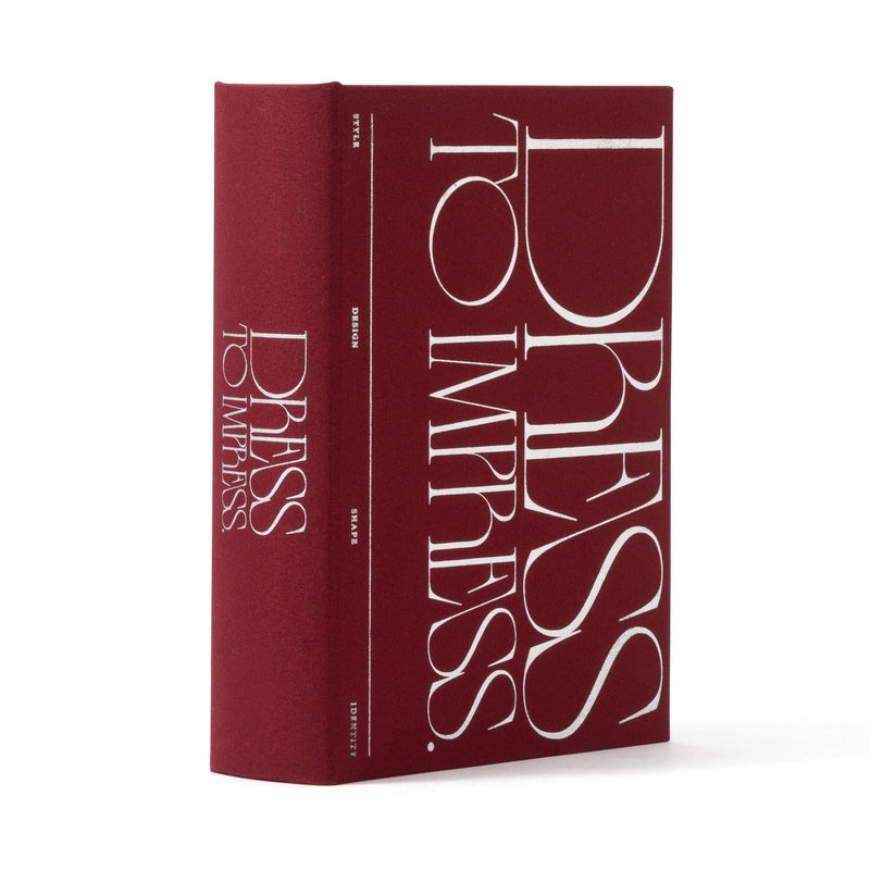 Book Box Typography Small Red