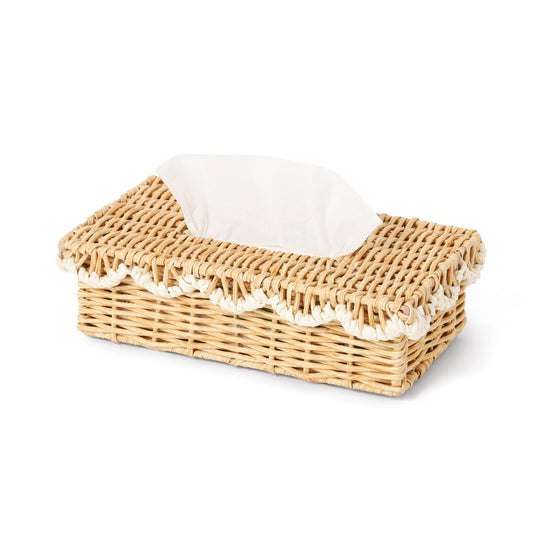 Scallop Tissue Box White