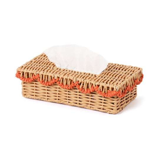 Scallop Tissue Box Orange