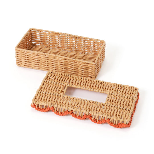 Scallop Tissue Box Orange