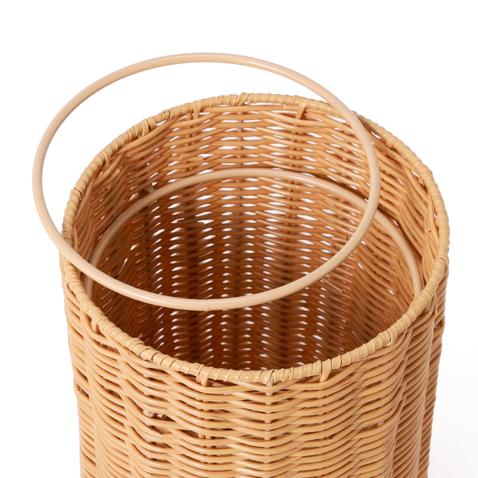 Scallop Trash Can Large Orange