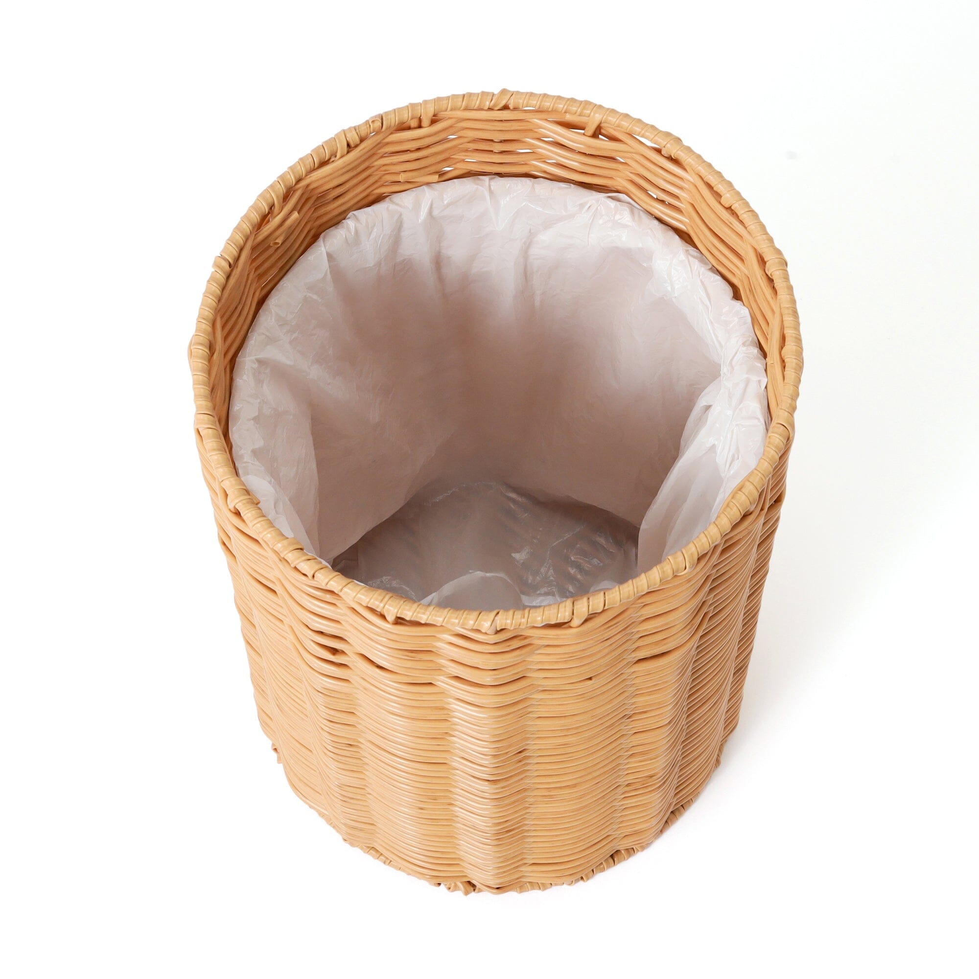 Scallop Trash Can Large Orange