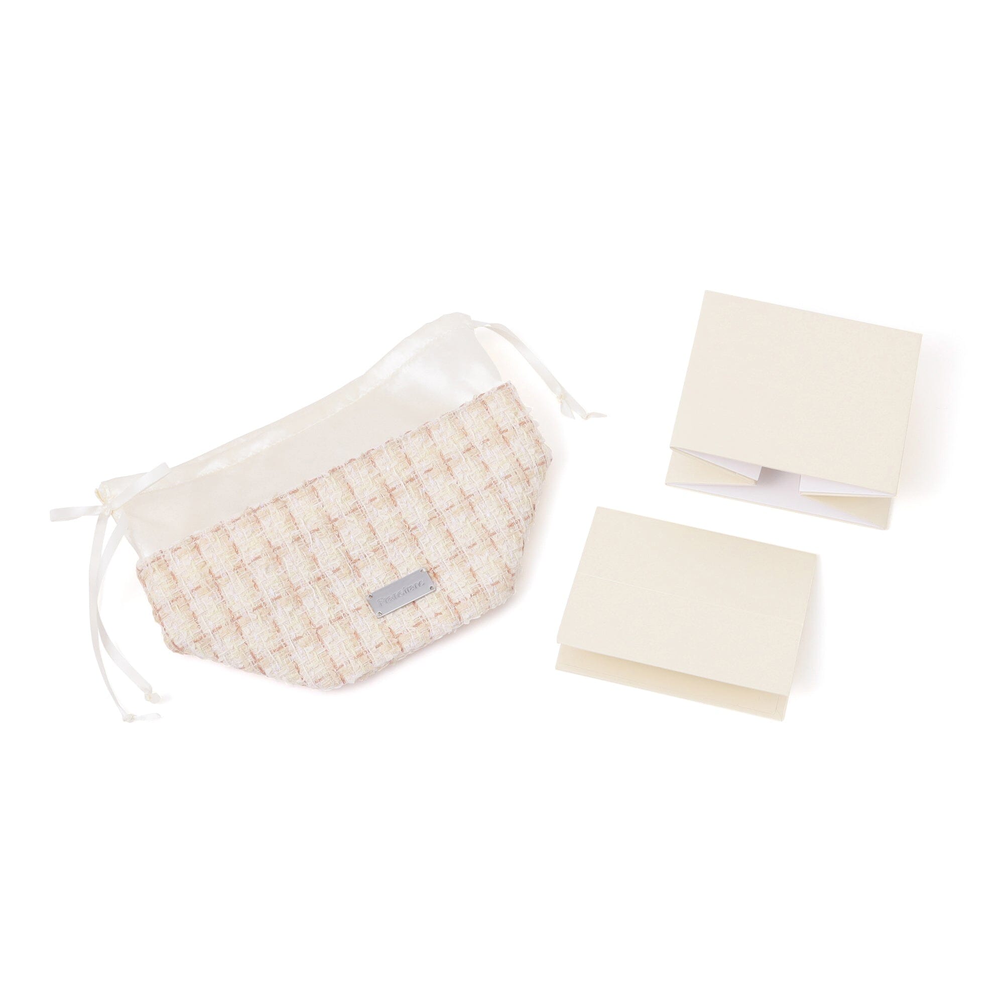 Compact Tweed Tissue Cover Ivory