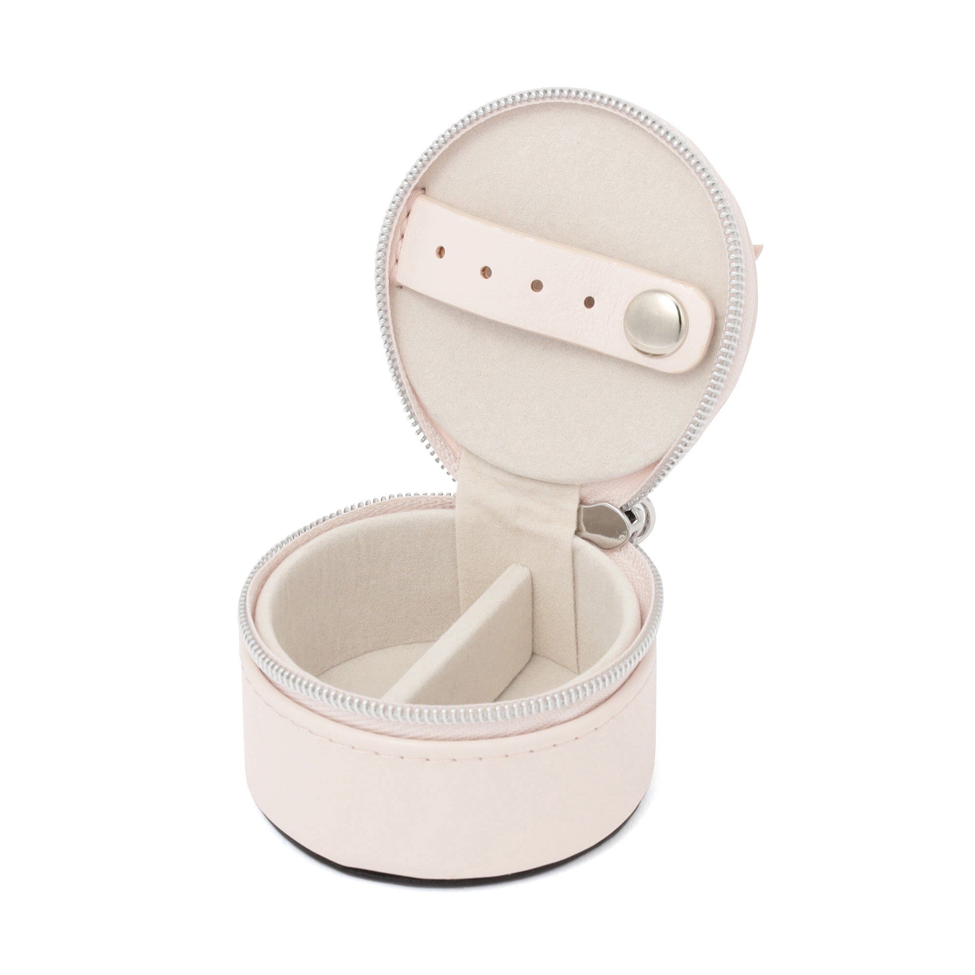 Ribbon Mini Travel Jewelry Box Light Pink