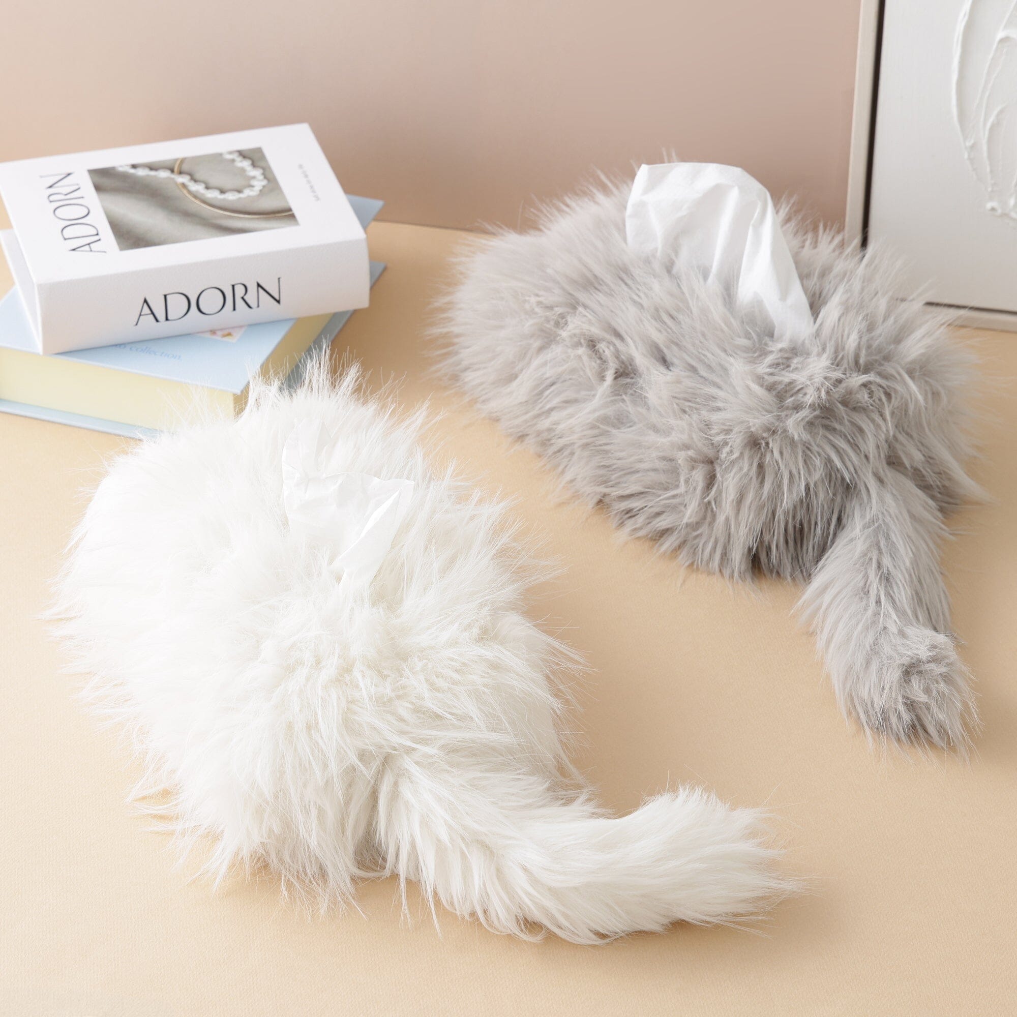 Cat Mof Tissue Case White