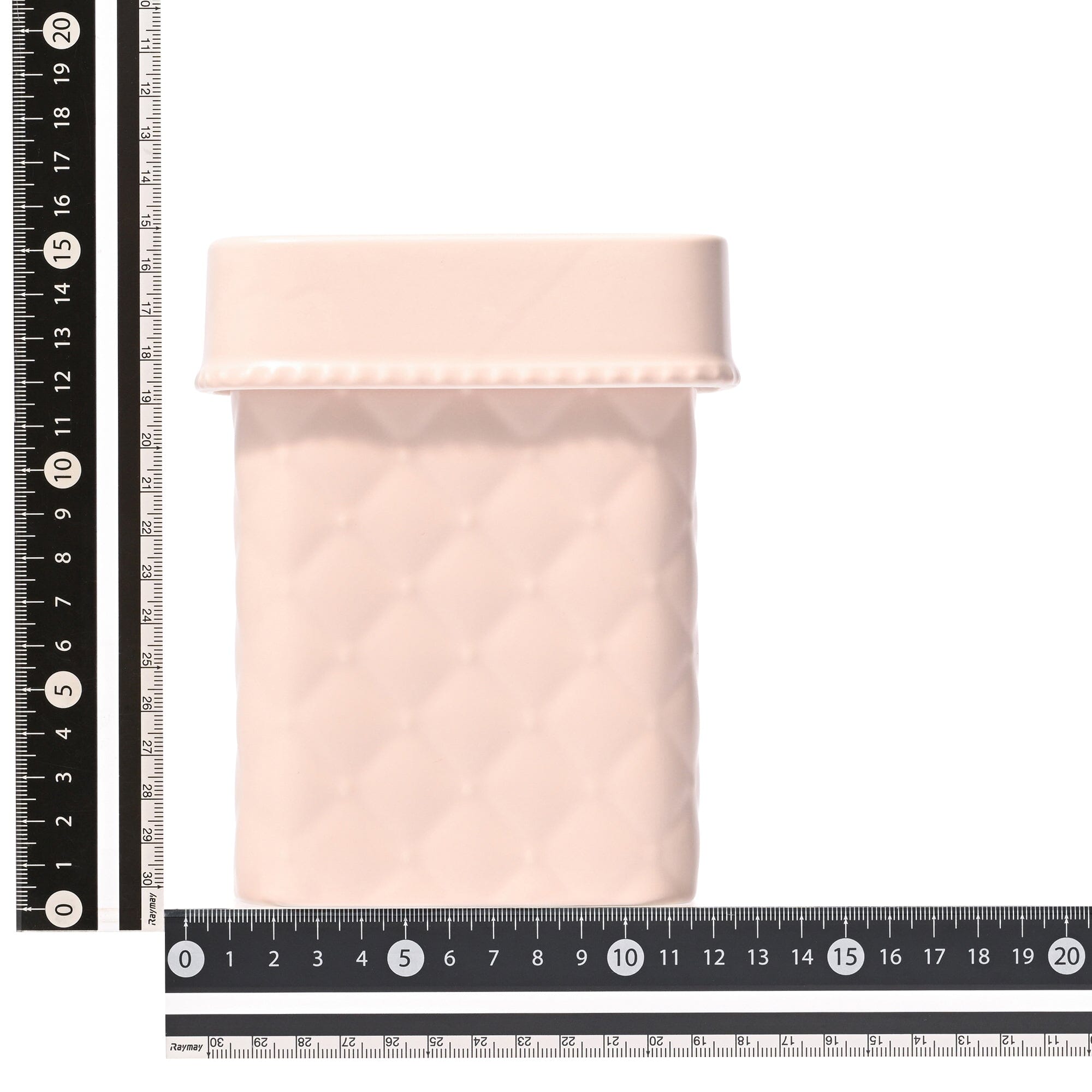 Ceramic Mini Dust Bin Quilt Pink