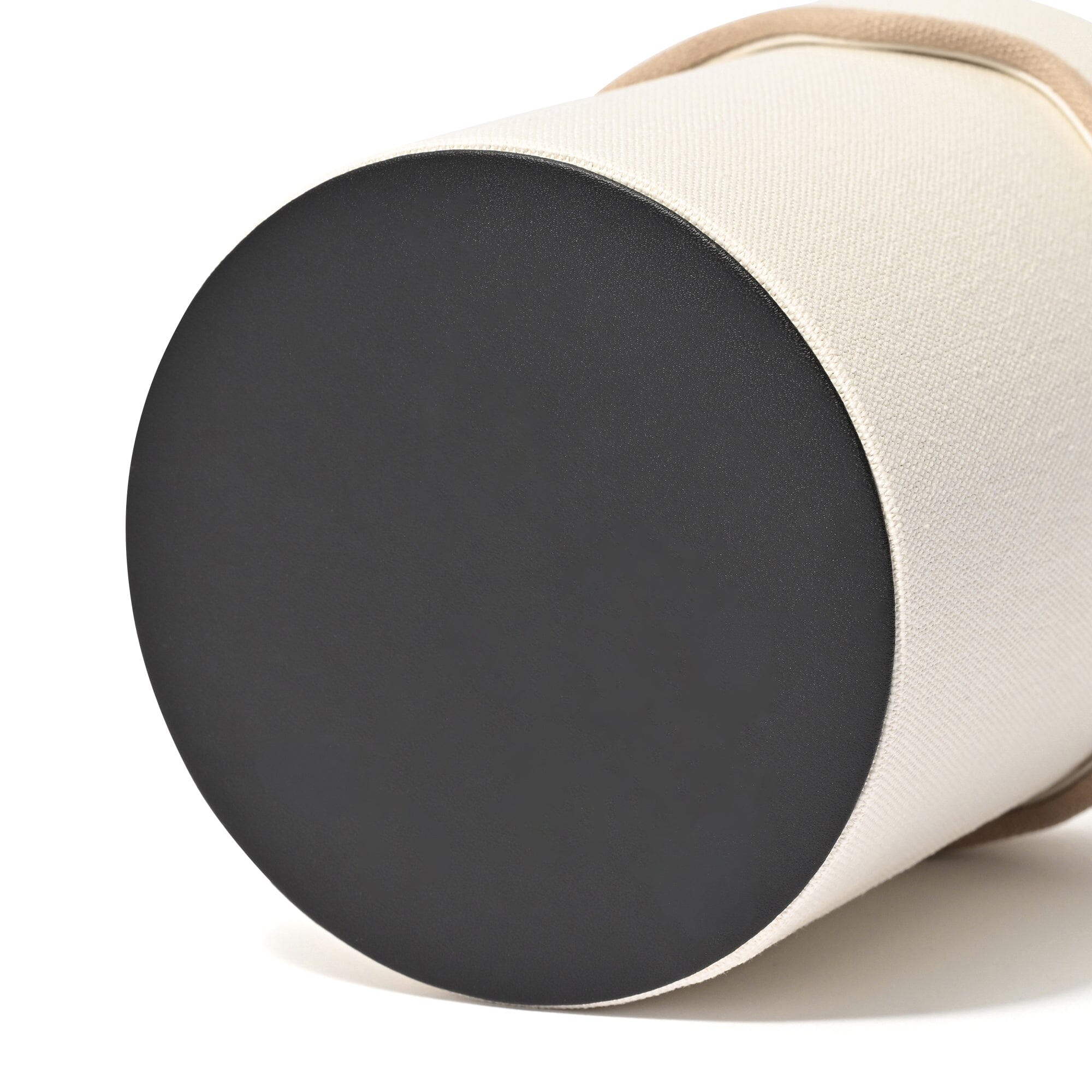 Fabric Mini Dust Bin Wave Ivory