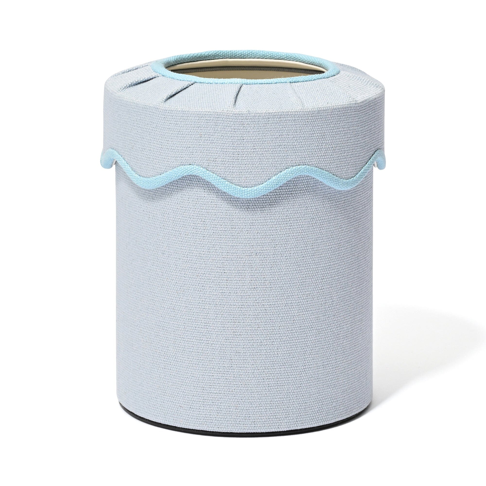 Fabric Mini Dust Bin Wave Blue