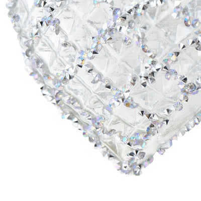 Glass Ornament Heart Rhinestone