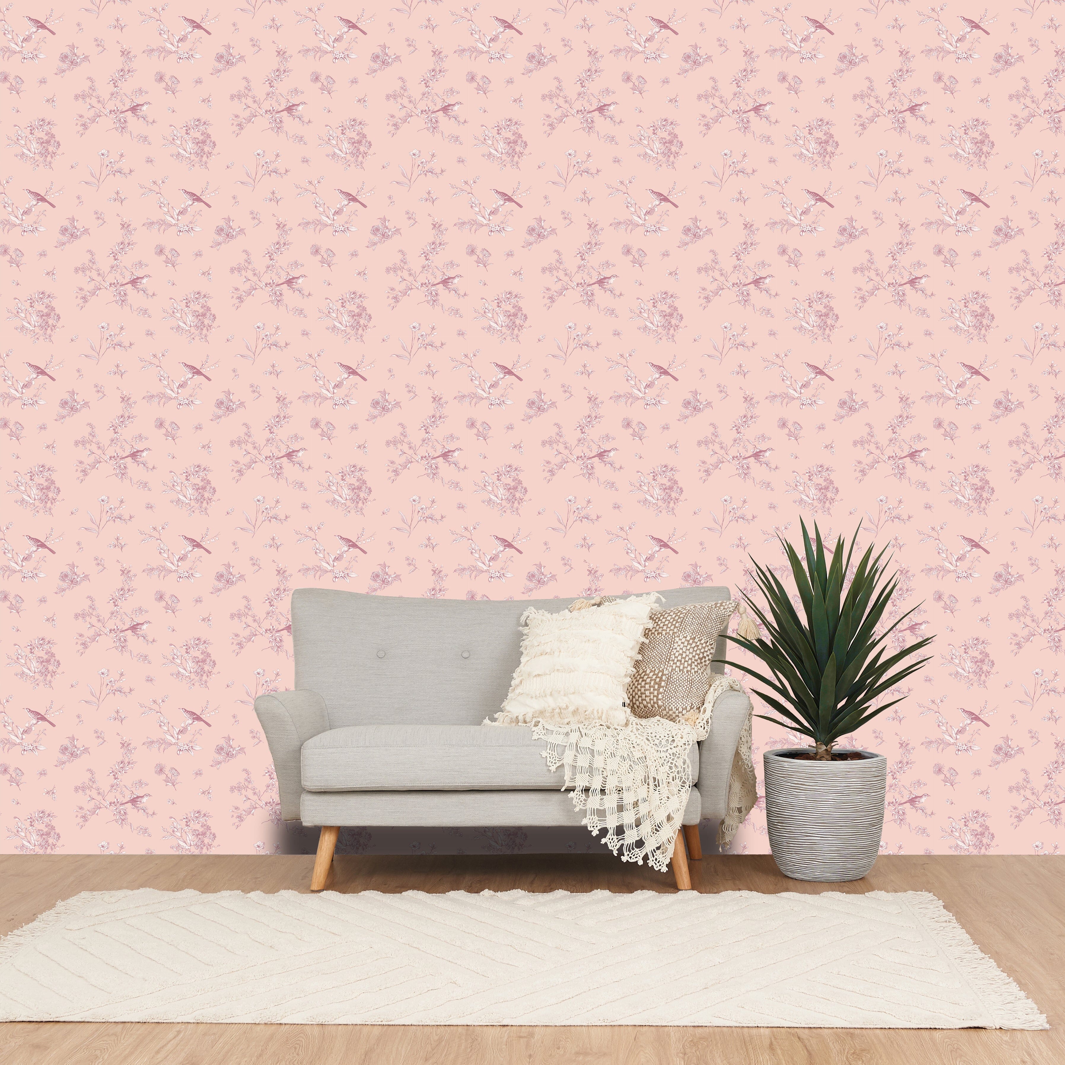 Removablewallpaper Boudoir  Pink