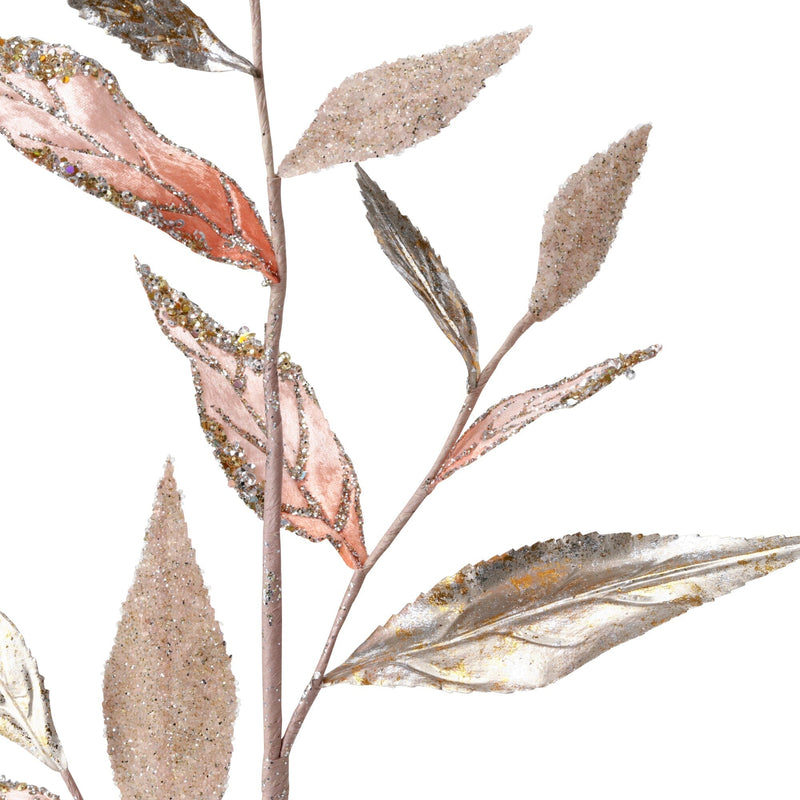 Art Plants Glitter Leaf  Pink