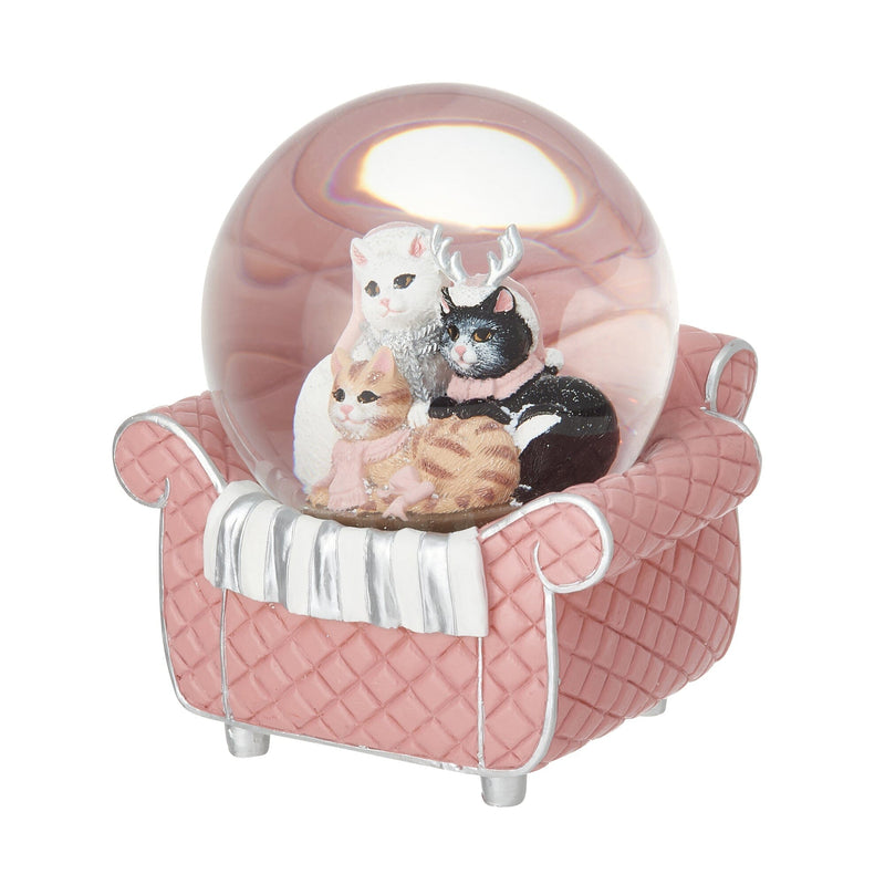 Snow Globe Cat Sofa Large Pink