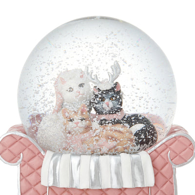 Snow Globe Cat Sofa Large Pink