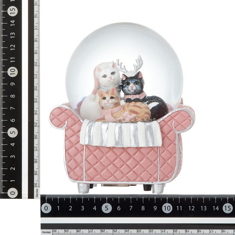 Snow Globe Cat Sofa Large Pink