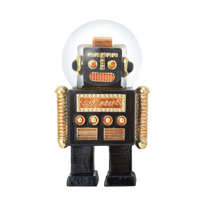 Snow Globe Robot Medium Black