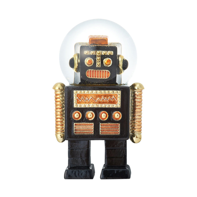 Snow Globe Robot Medium Black