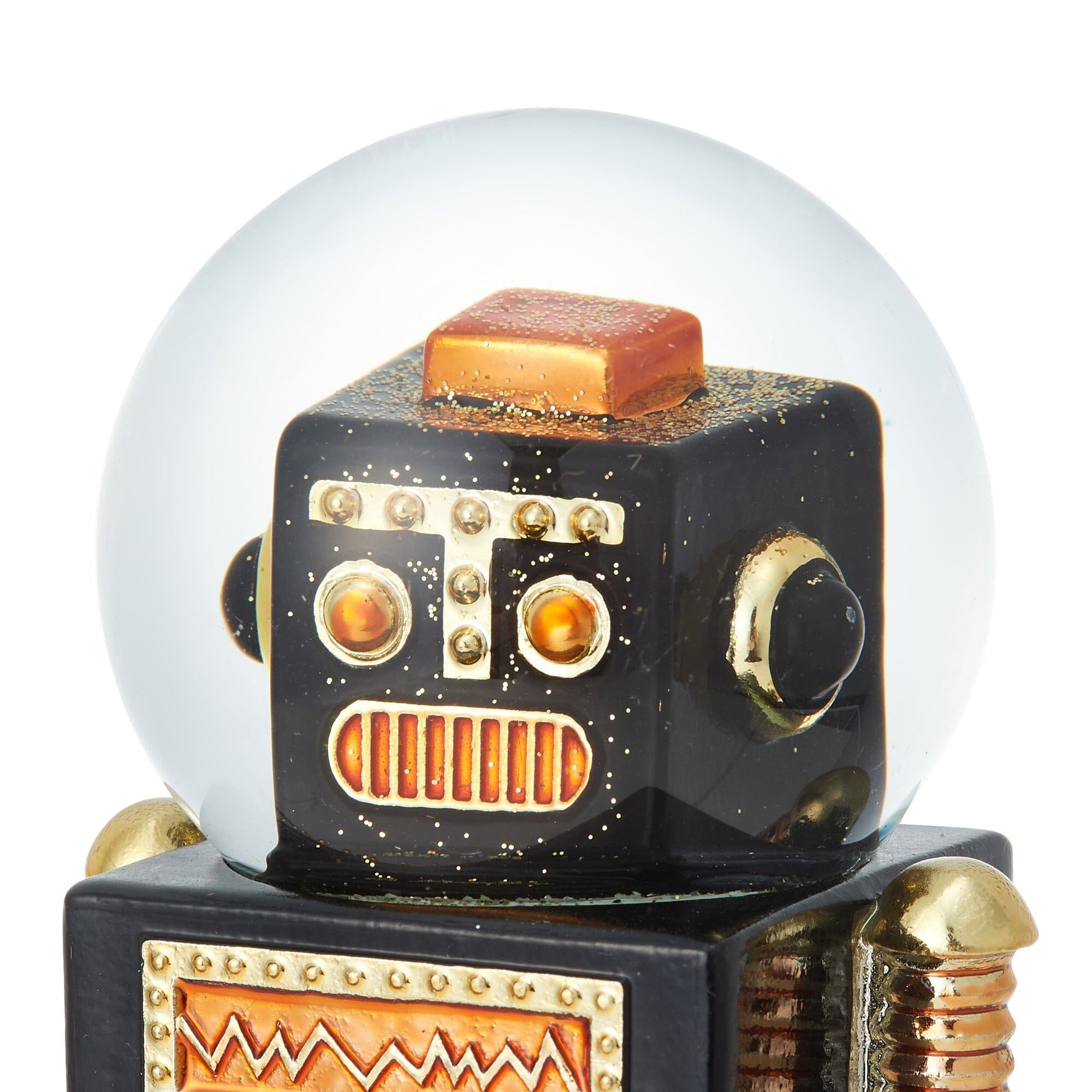 Snow Globe Robot Medium Black