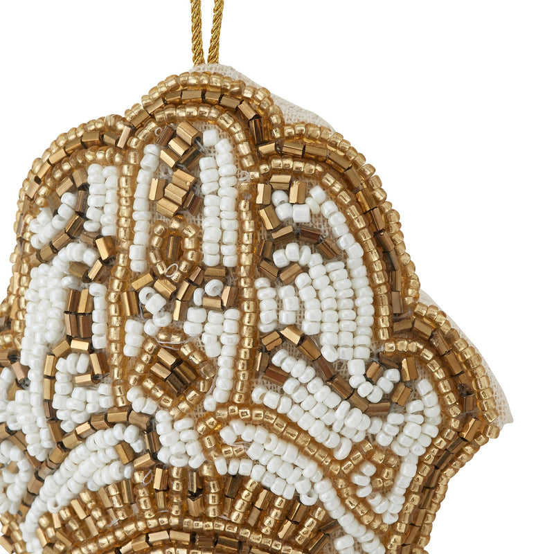 Beads Ornament Hand White