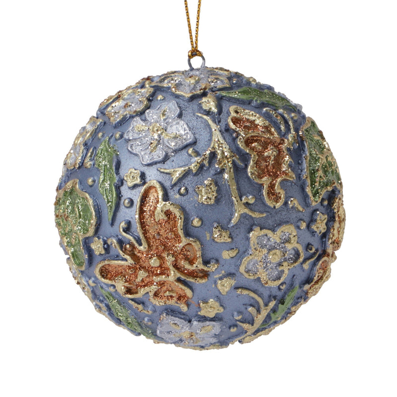 Resin Ornament Ball Blue