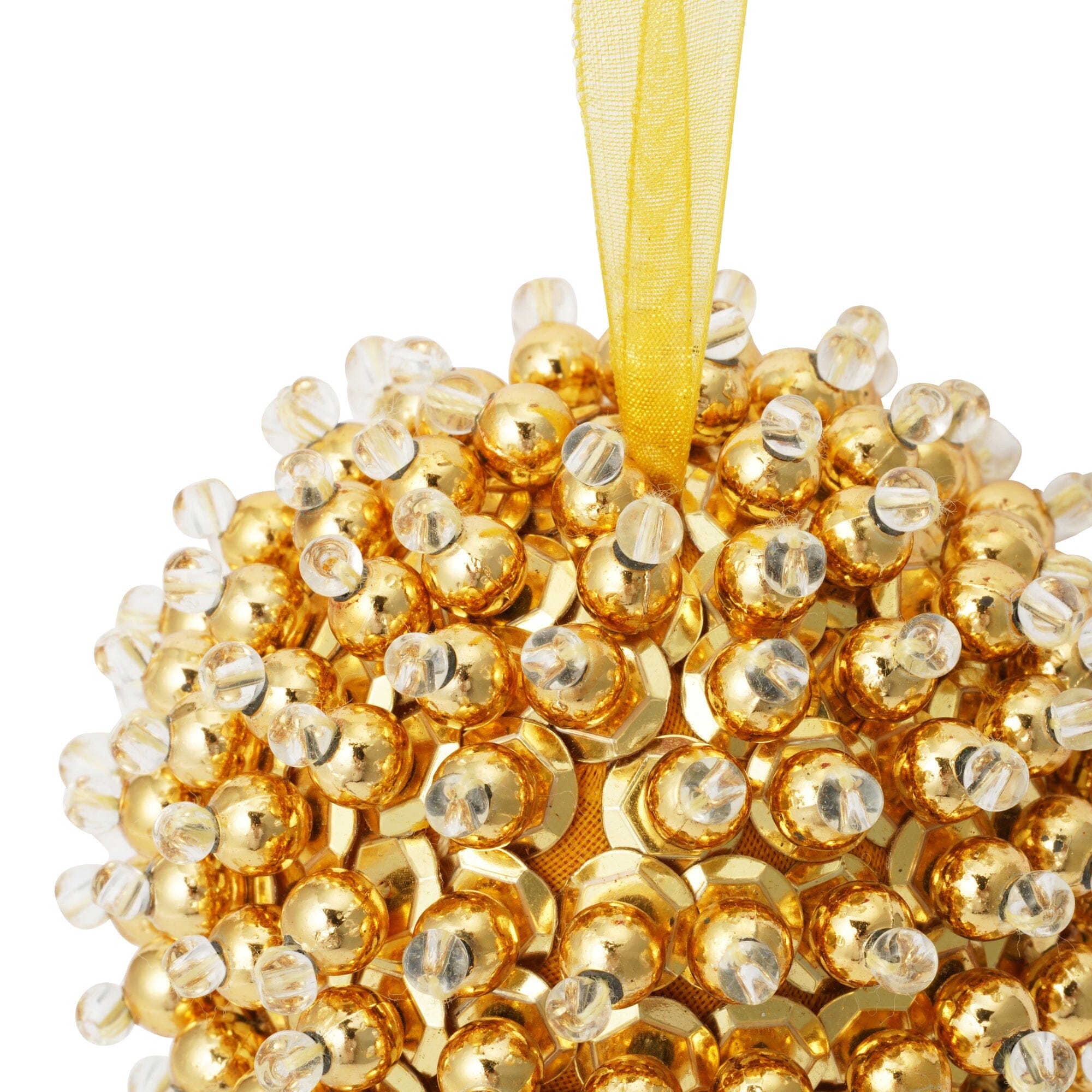 Beads Ornament Ball Round Gold