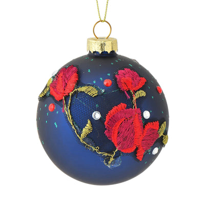 Glass Ornament Rose