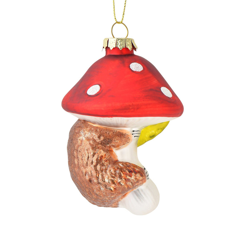 Glass Ornament Mushroom