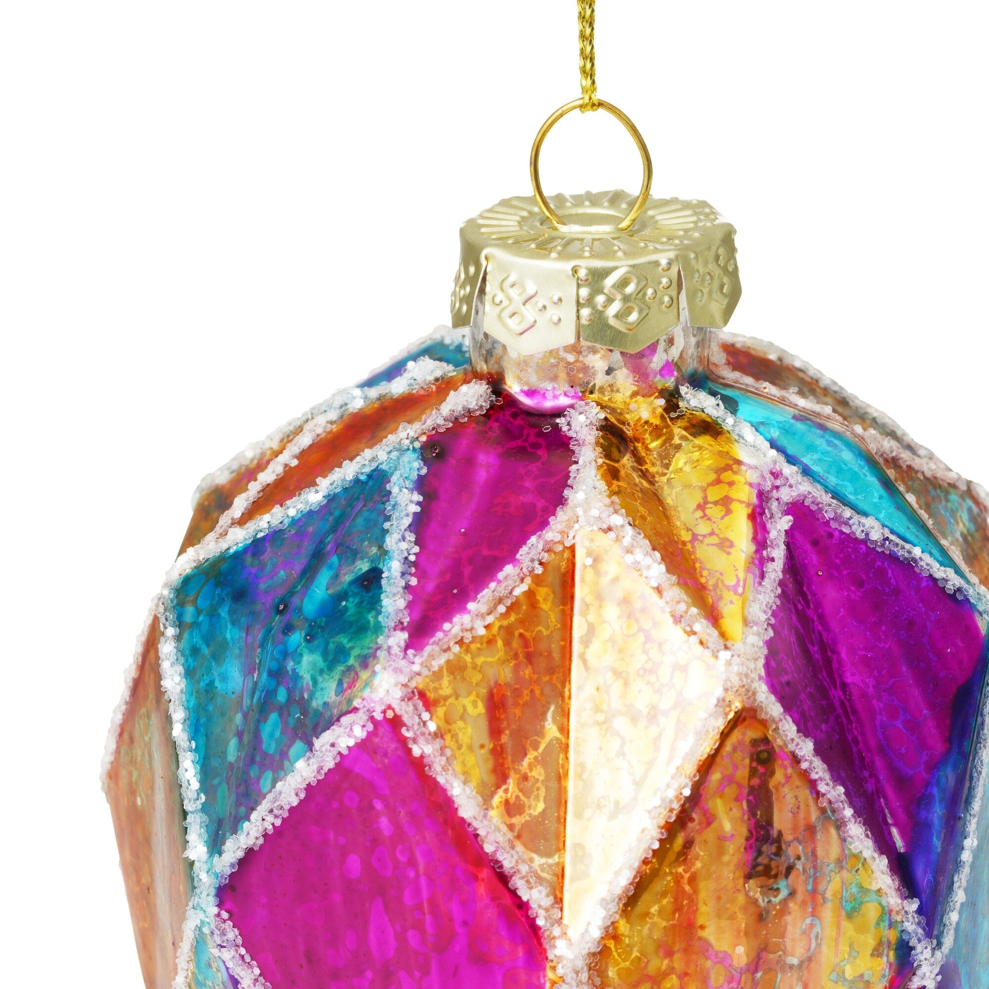 Glass Ornaments Colorful Multicolored