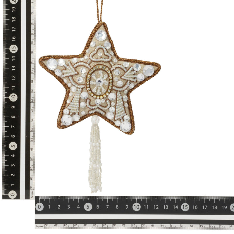 Beads Ornament Star White