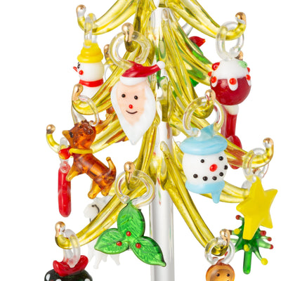 Glass Tree Multi Ornament Large Green