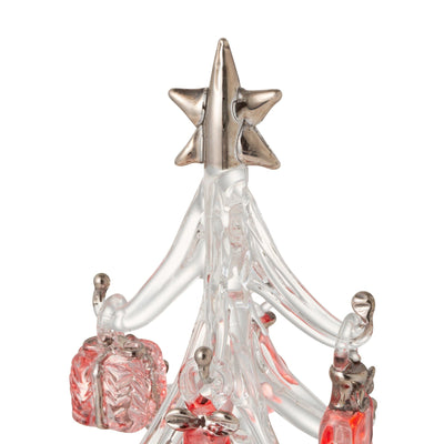 Glass Tree Multi Ornament Large Pink