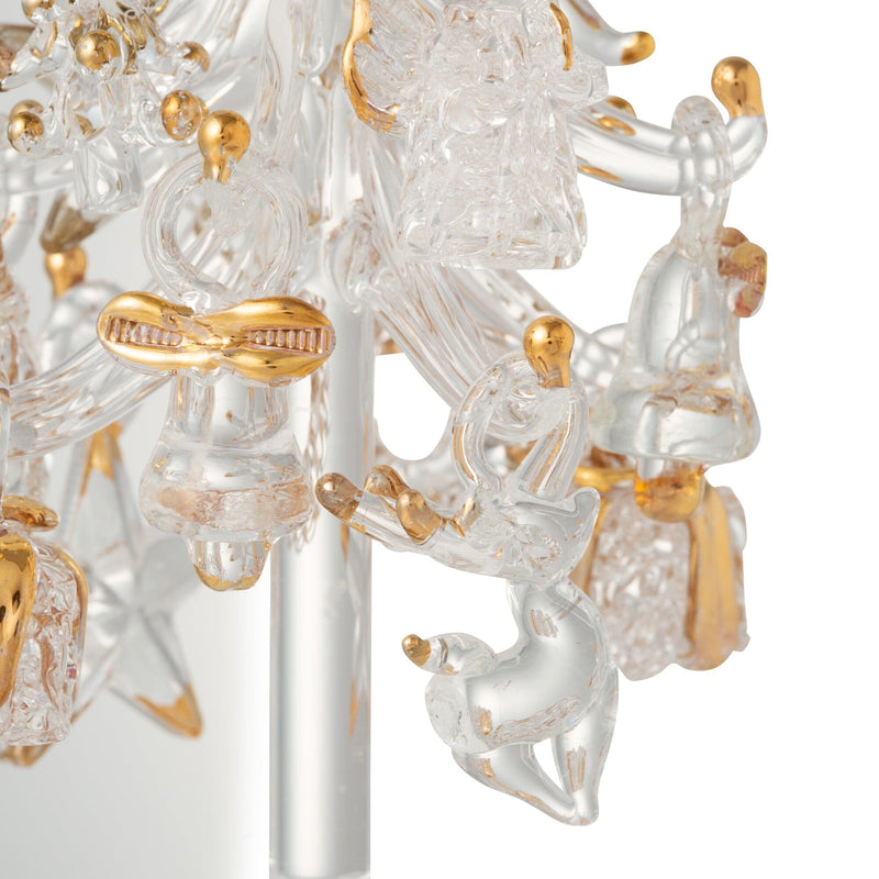 Glass Tree Multi Ornament Small Gold