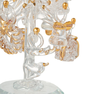 Glass Tree Multi Ornament Small Gold