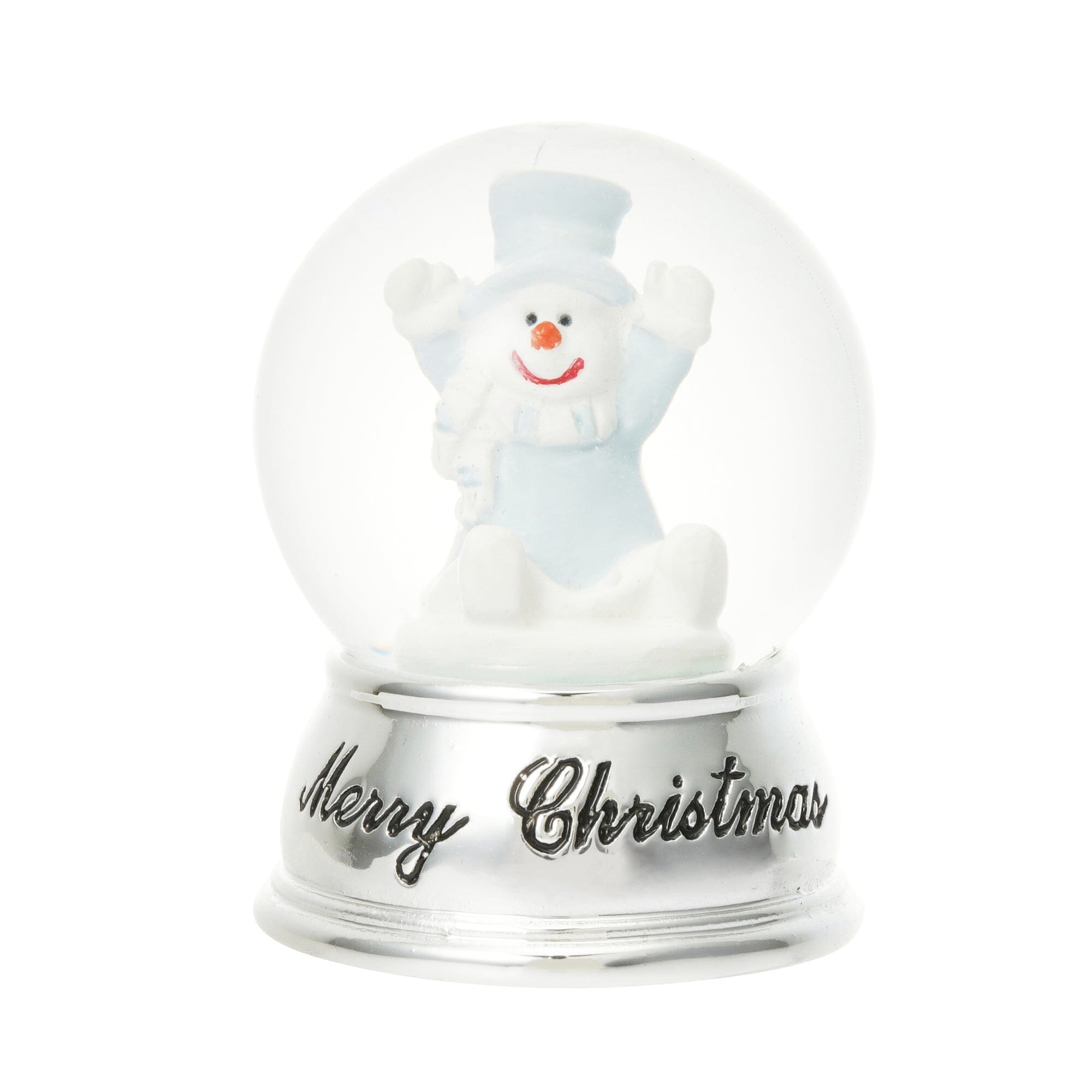 Snow Globe Snowman Xs Silver