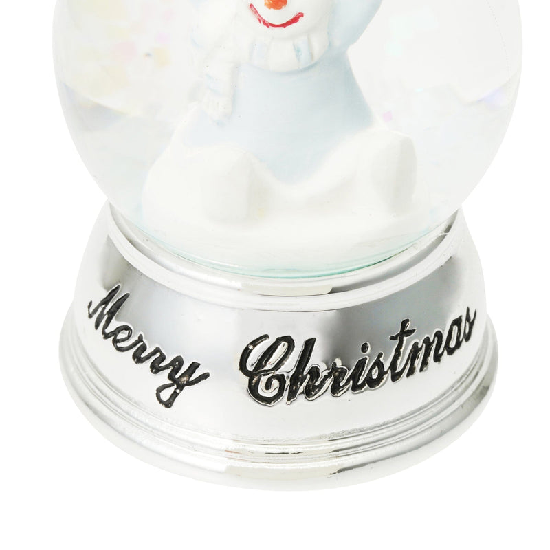 Snow Globe Snowman Xs Silver