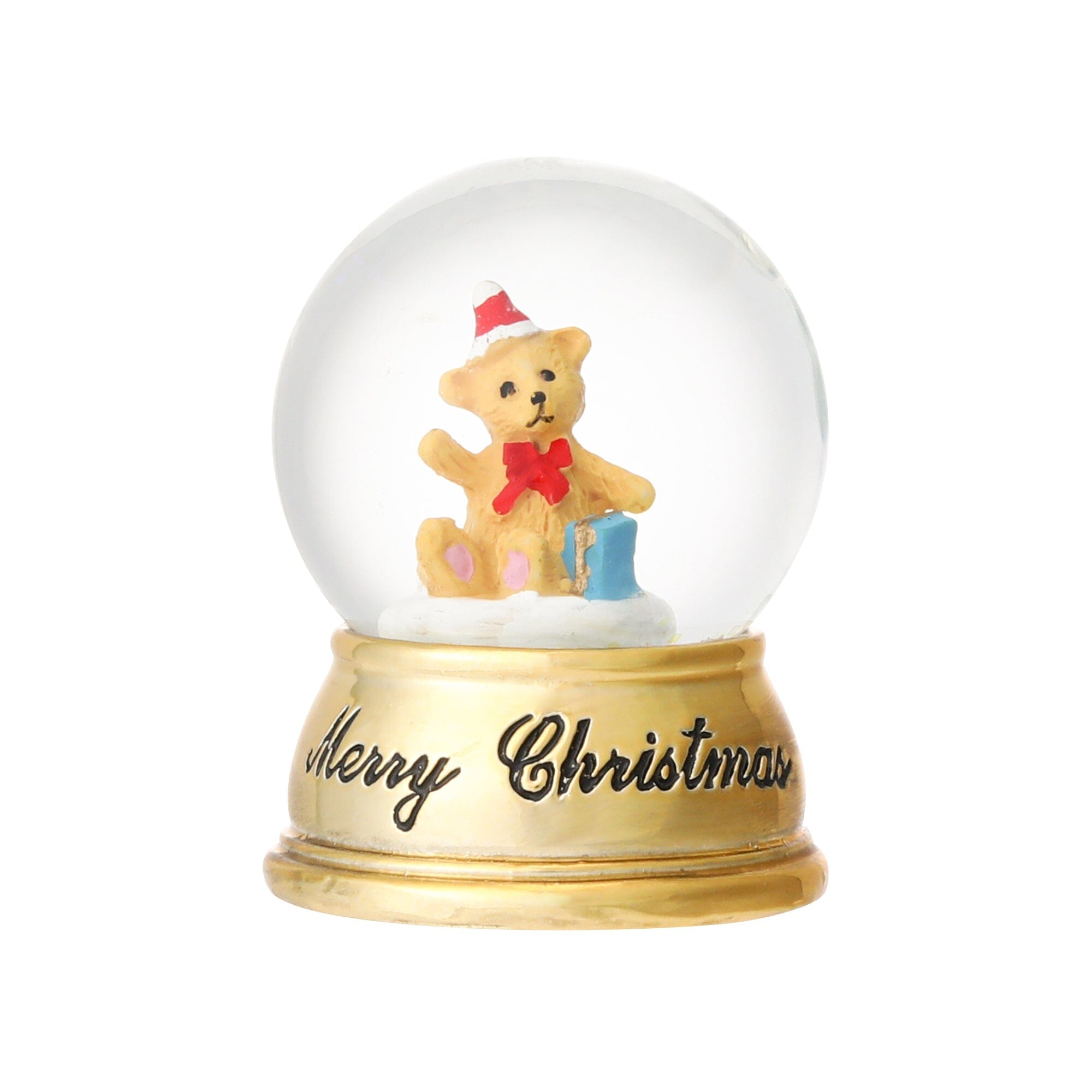 Snow Globe Bear Xs Gold