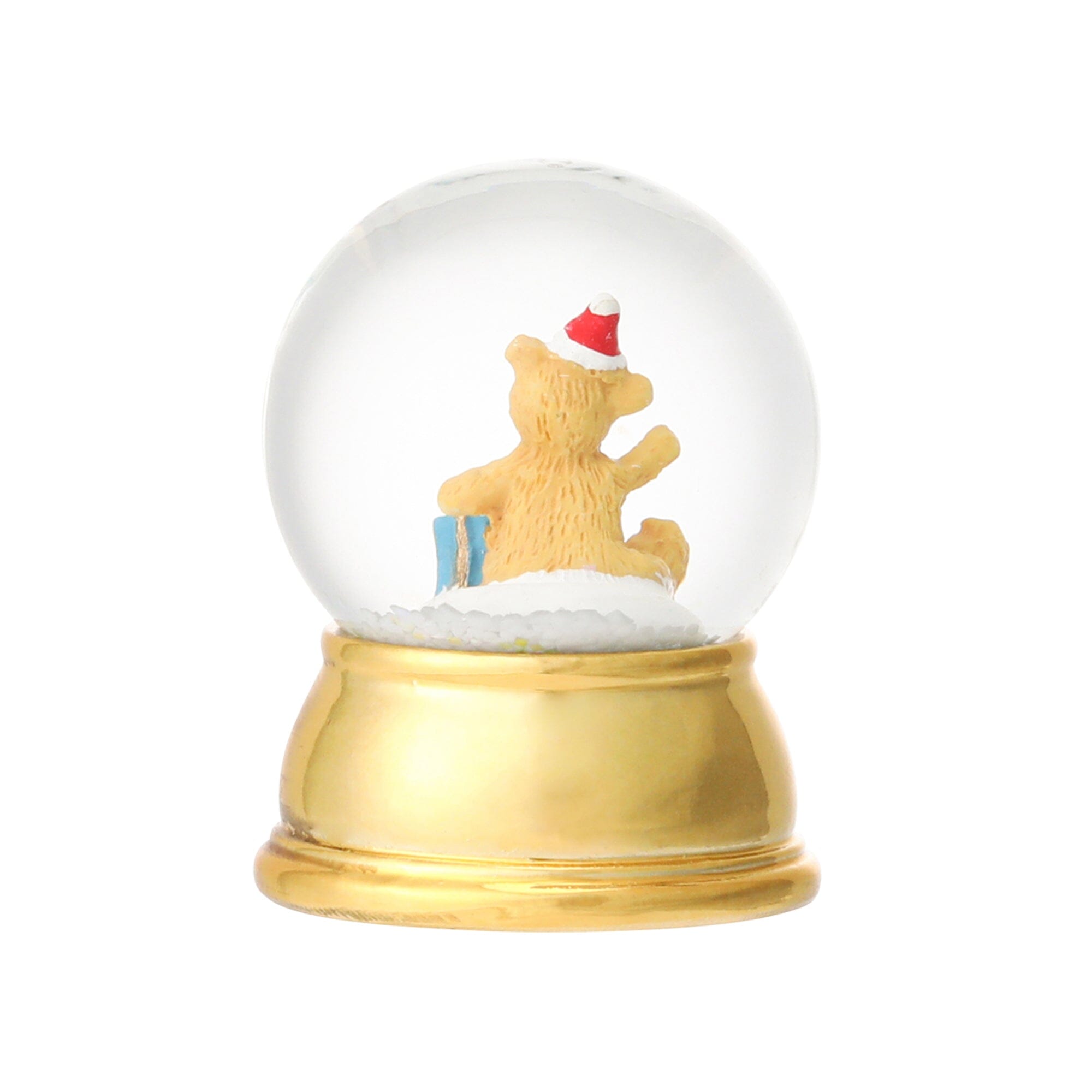 Snow Globe Bear Xs Gold