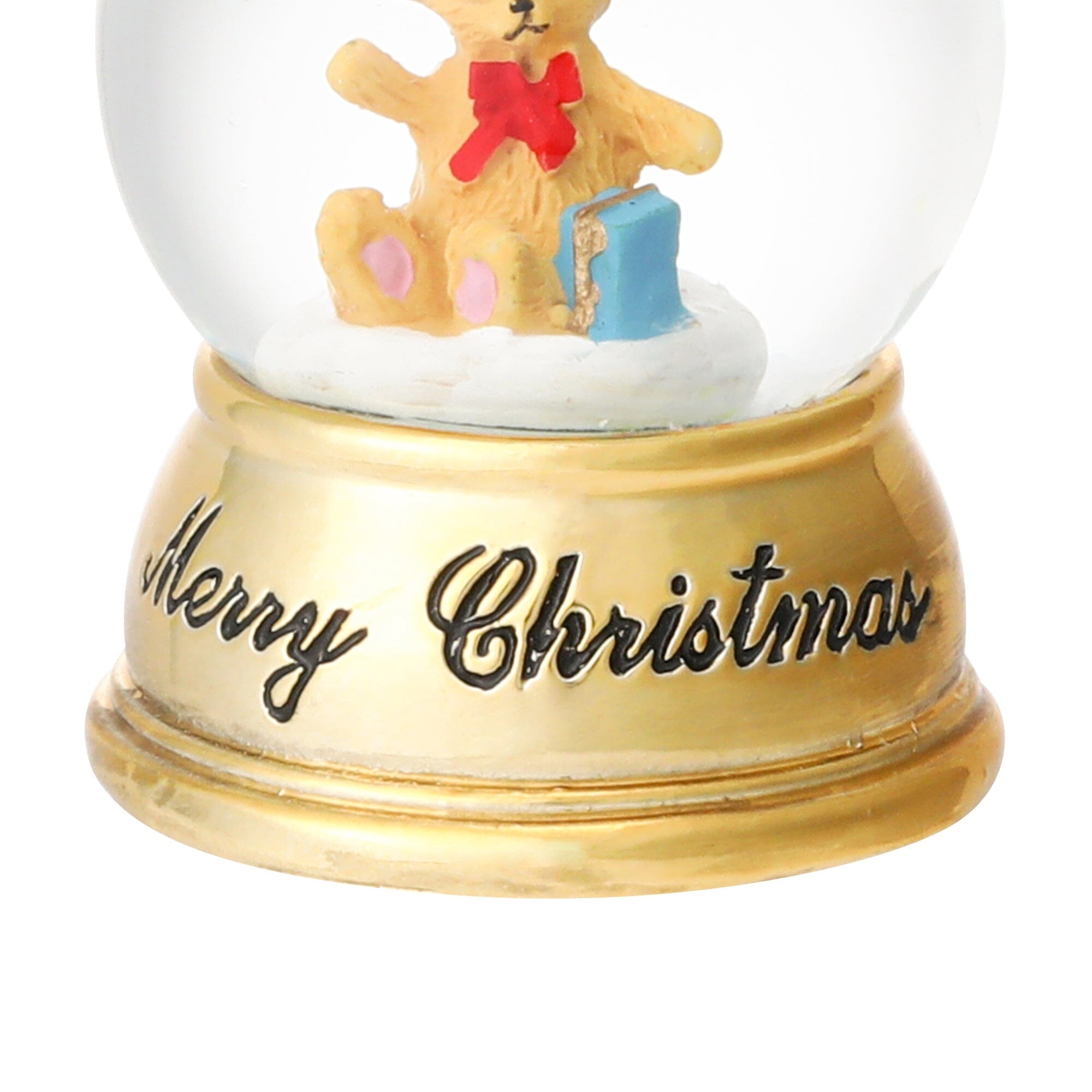 Snow Globe Bear Xs Gold