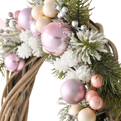 Wreath Asymmetrical Medium Pink