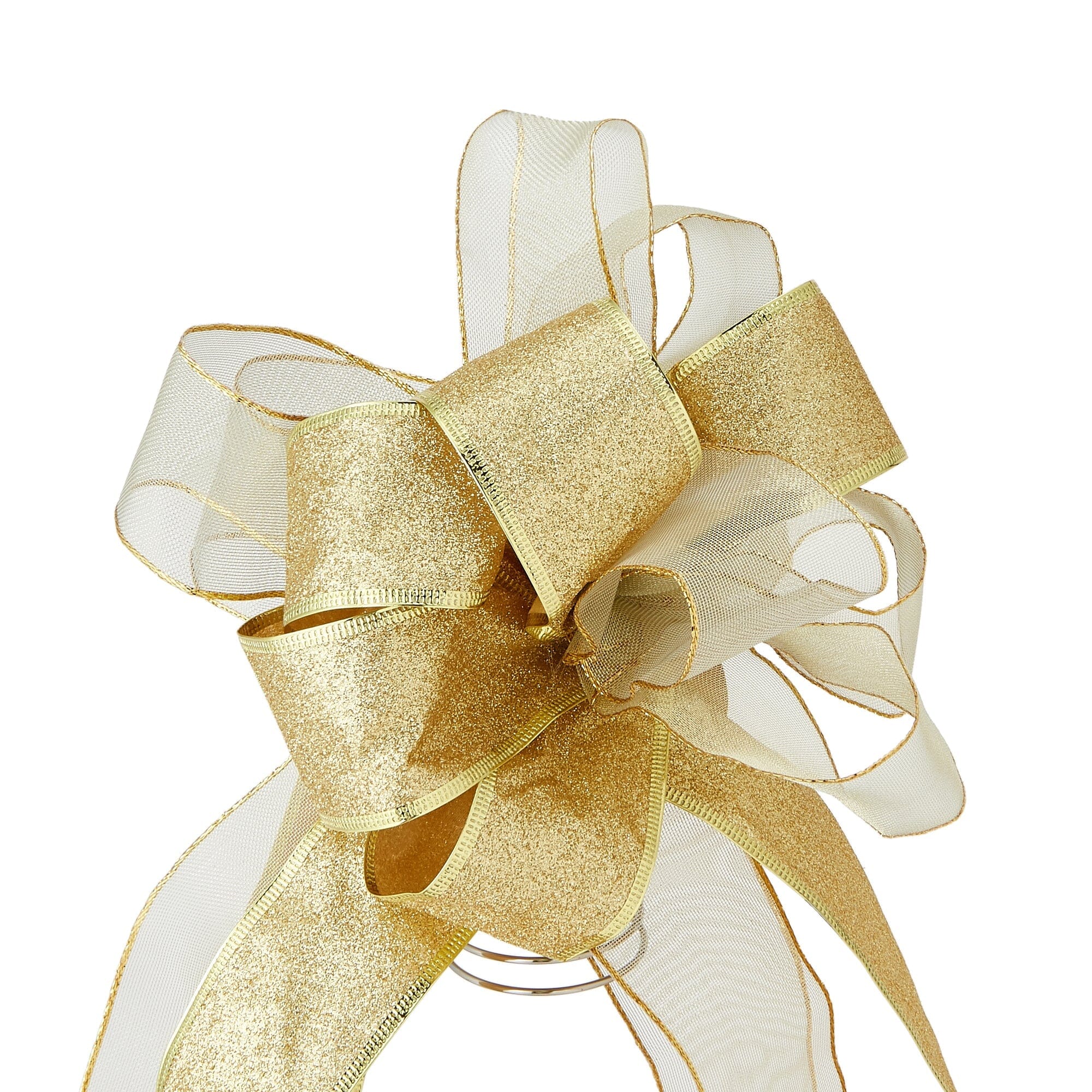 Tree Top French Bow Ribbon Medium Gold