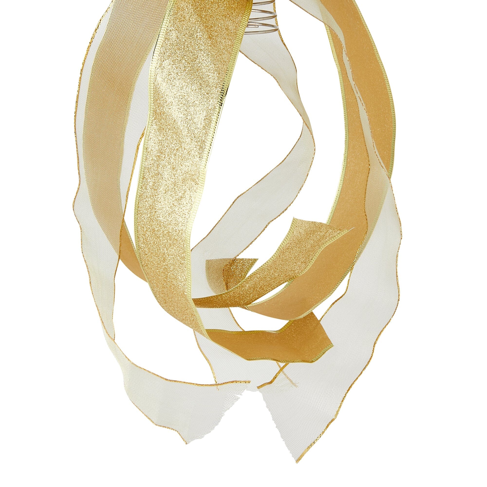 Tree Top French Bow Ribbon Medium Gold