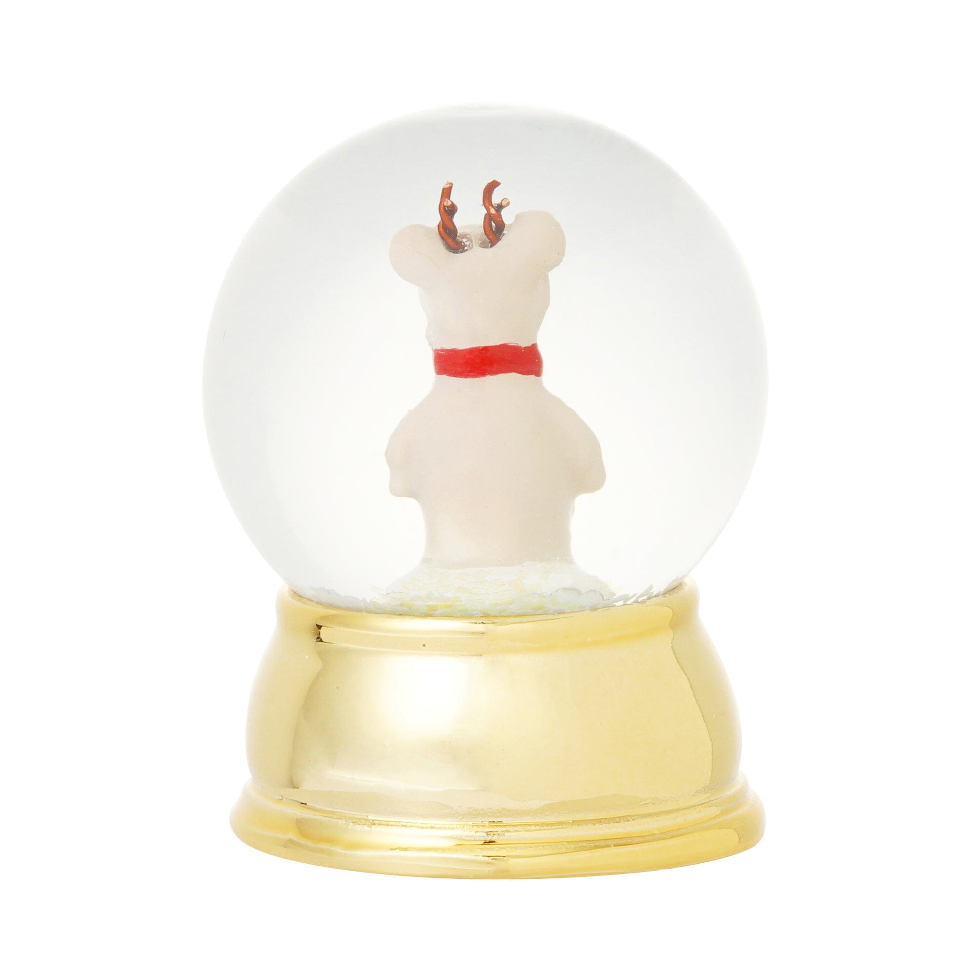 Snow Globe Reindeer Xs Gold