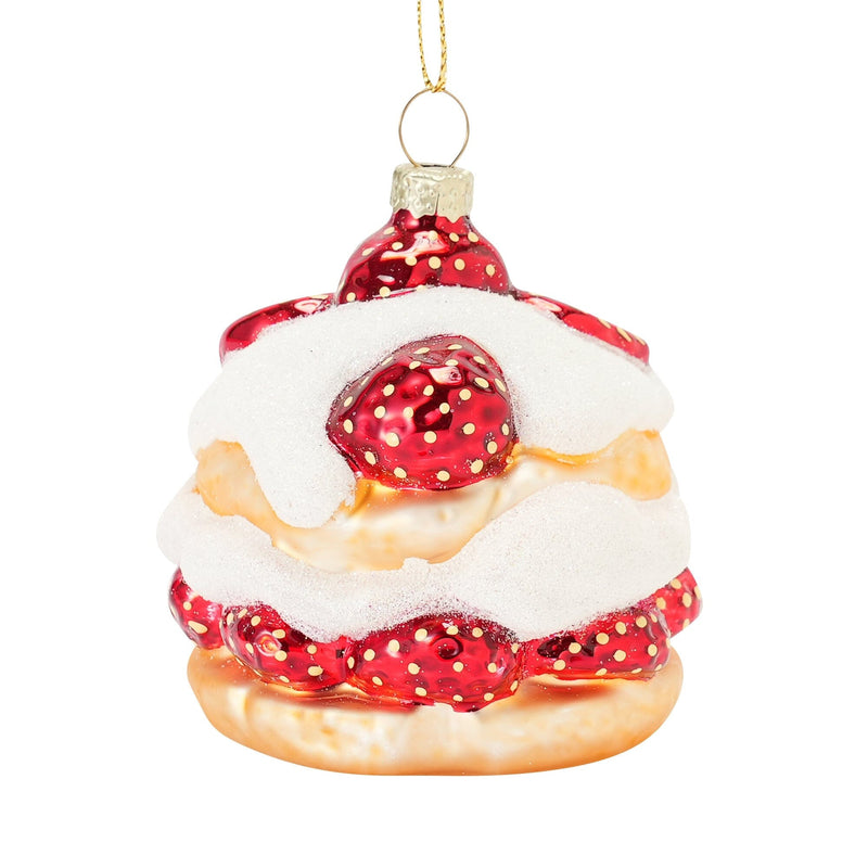 Glass Ornament Strawberry Cake